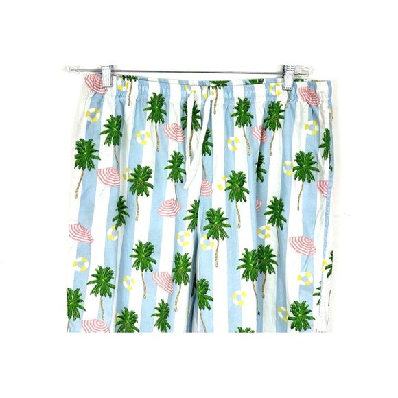 Sant & Abel X Gray Malin Palm Tree Pajamas Set Size L 100% Cotton Summer Cabana - Picture 10 of 15